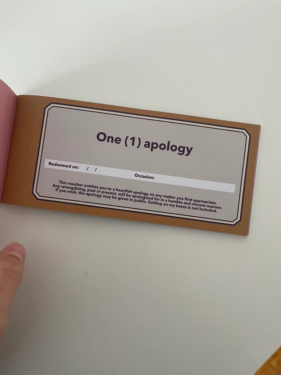 Novelty Voucher Booklet for Couples - photo 2