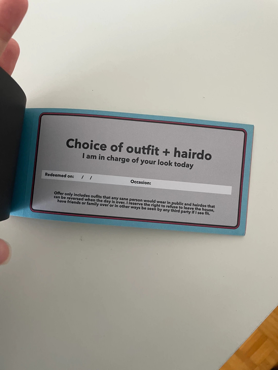 Novelty Voucher Booklet for Couples - photo 4