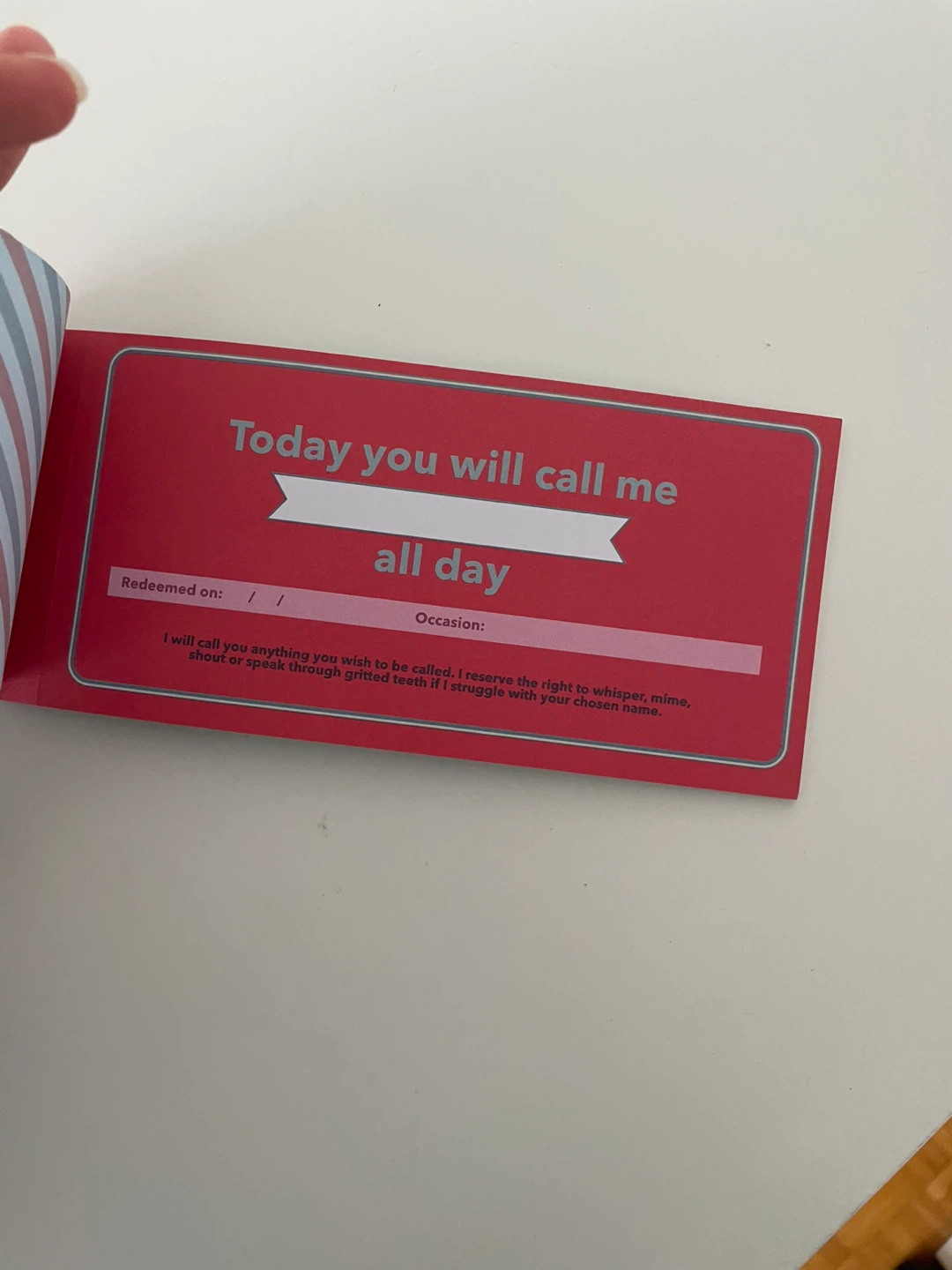 Novelty Voucher Booklet for Couples - photo 5