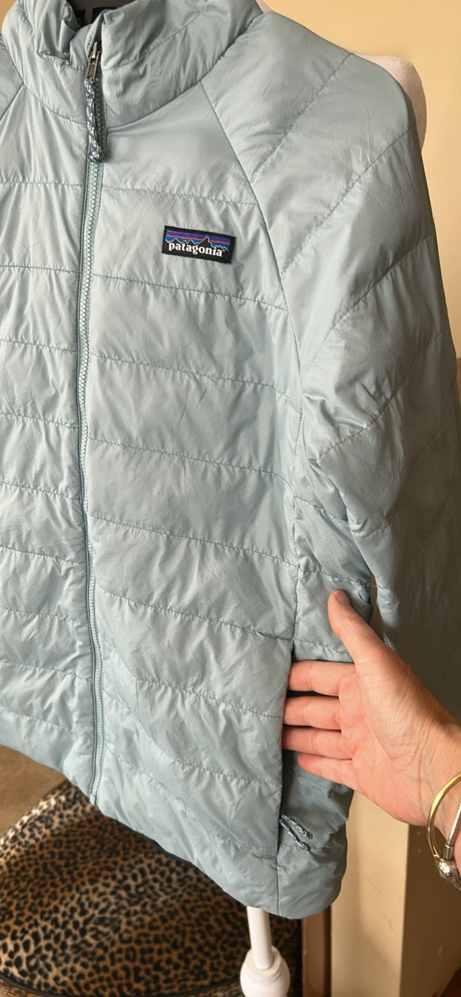 Patagonia Nano Puff Jacket Light Blue- Youth size 10(M) - photo 3