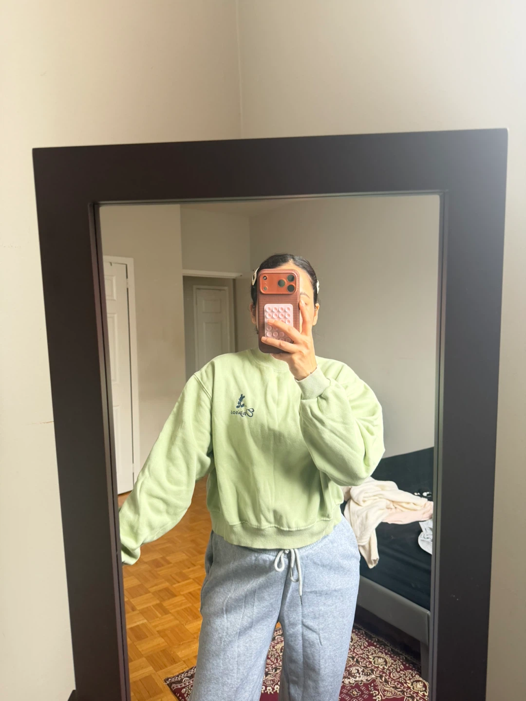 Disney Mickey Mouse Green Sweatshirt