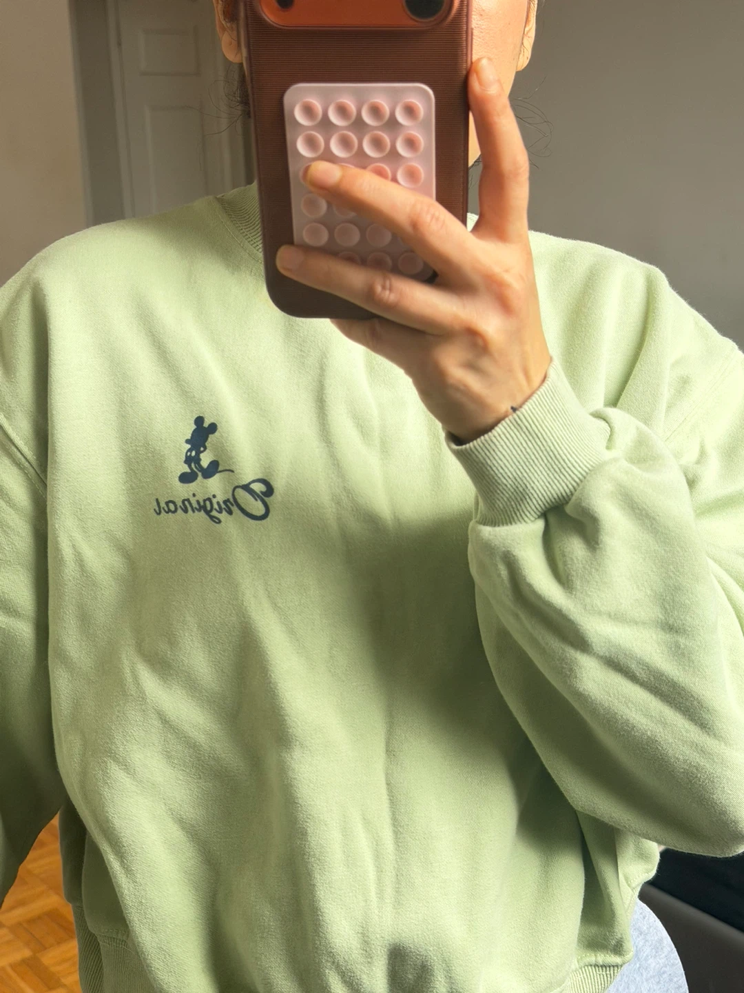 Disney Mickey Mouse Green Sweatshirt - photo 3