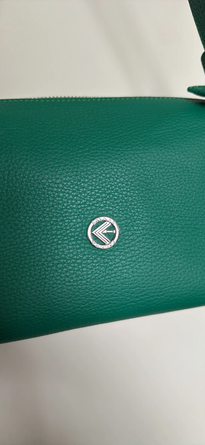 Genuine Turkish Emerald Green Leather Shoulder / Crossbody Bag - photo 3