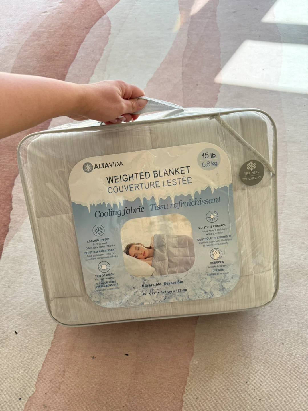 Altavida Cooling Weighted Blanket 15lb brand new