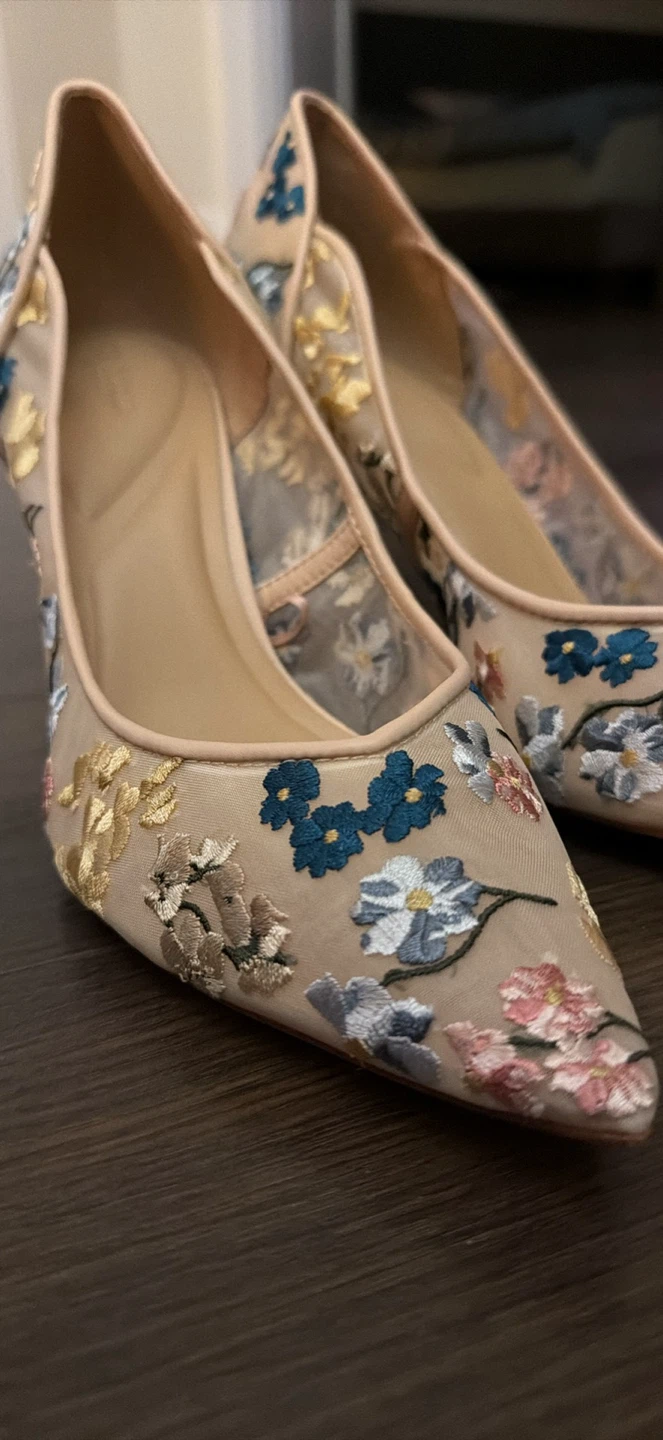 Ted Baker London Floral Embroidered Sheer Heels - photo 3