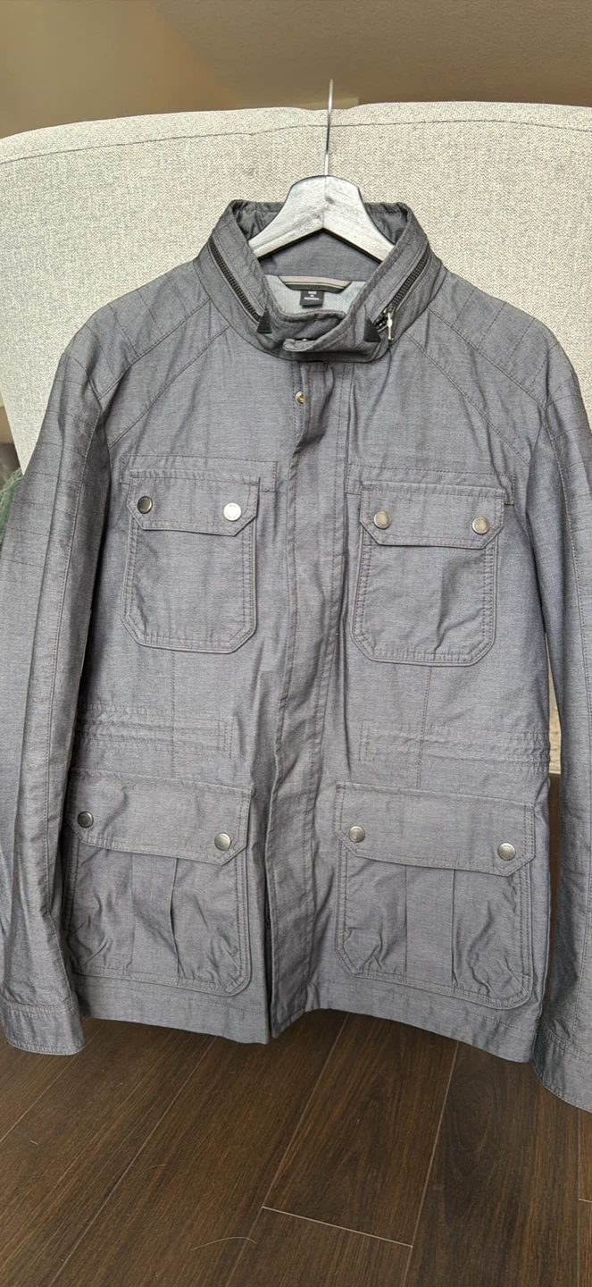 BOSS Hugo Boss Water Repellent Grey Jacket - photo 5