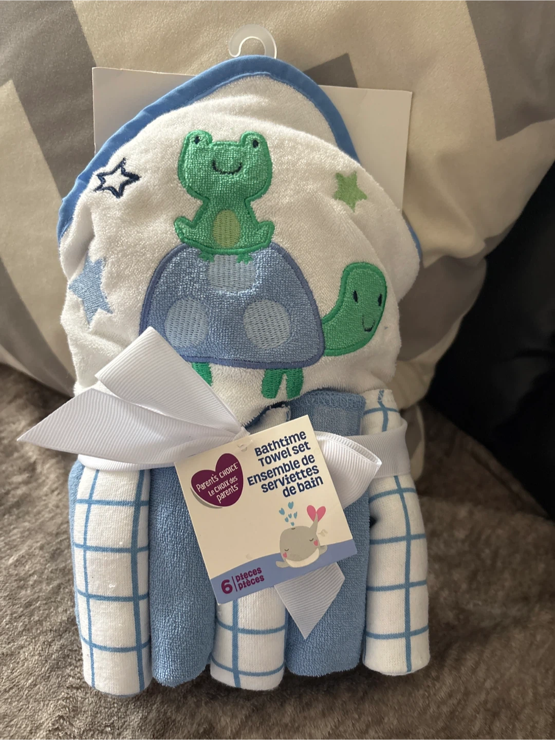 Parent's Choice 6-Piece Bathtime Towel Set