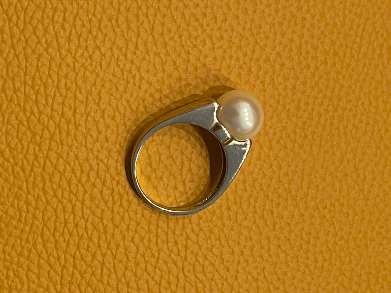 Pearl Sterling Silver Ring - photo 2