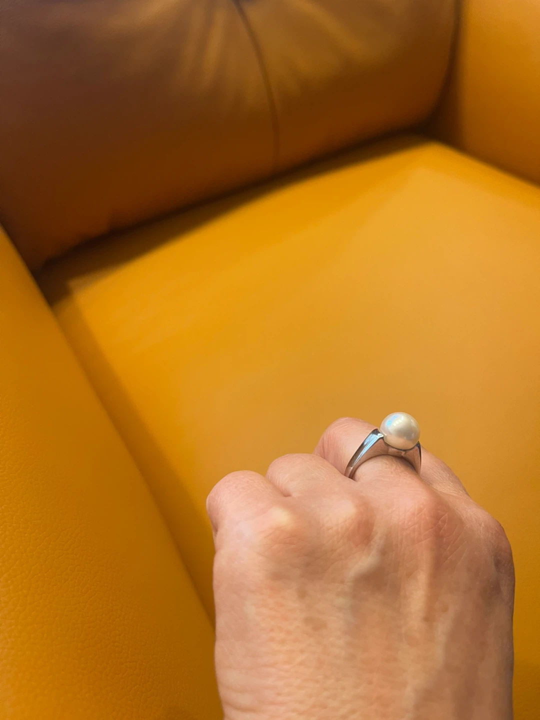 Pearl Sterling Silver Ring - photo 5