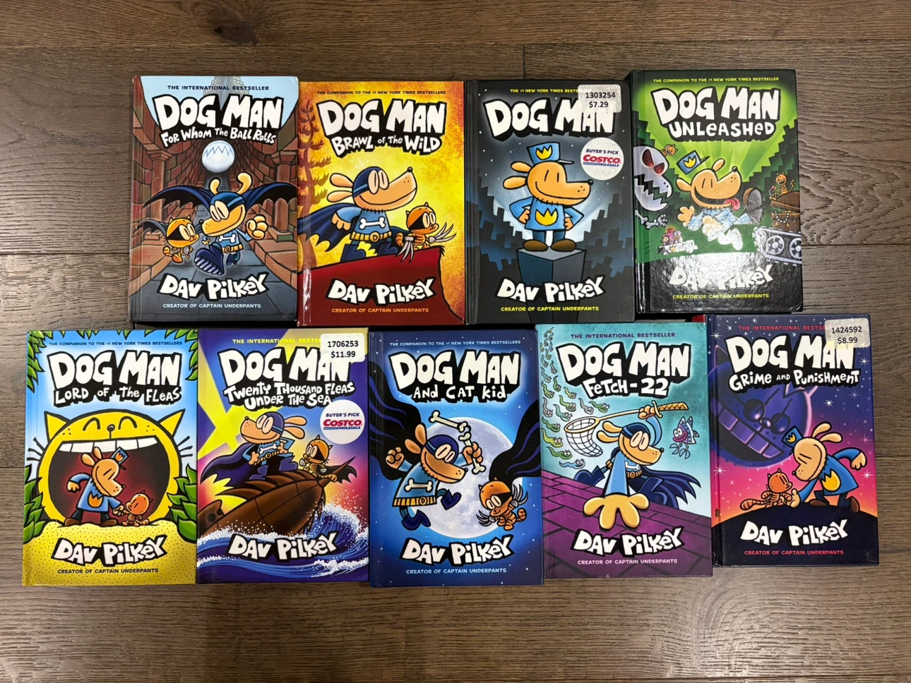 Dog Man Book Collection - 9 Hardcover Books
