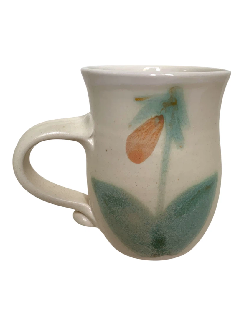 Vintage Malcolm Stanley PEI Lady’s Slipper Pottery Mug