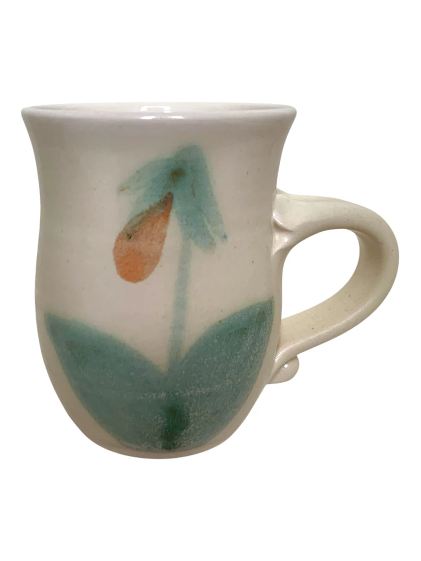 Vintage Malcolm Stanley PEI Lady’s Slipper Pottery Mug - photo 2