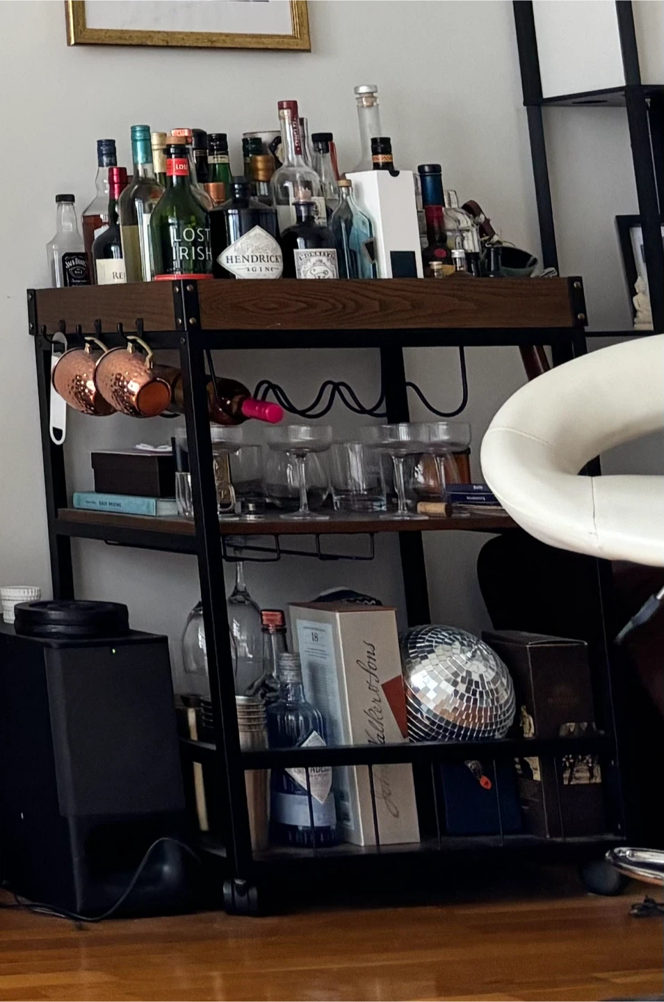 Industrial Style Bar Cart - photo 3