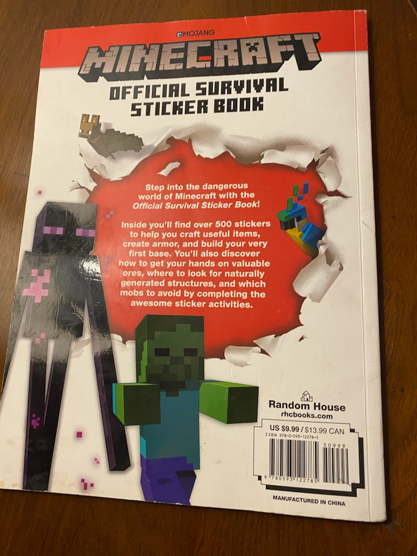 Minecraft Official Survival Sticker Book - photo 2