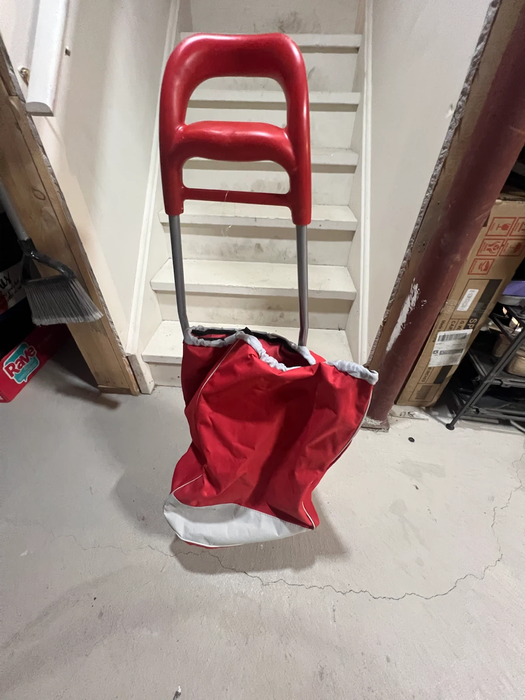 Red Foldable Shopping Cart - photo 2