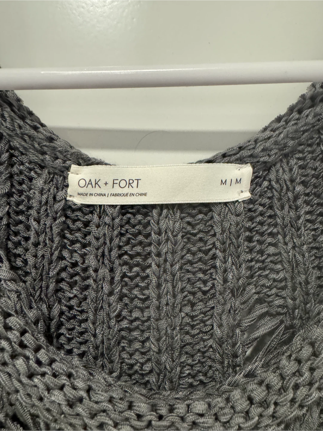 Oak + Fort Grey Distressed Knit Dress - photo 2