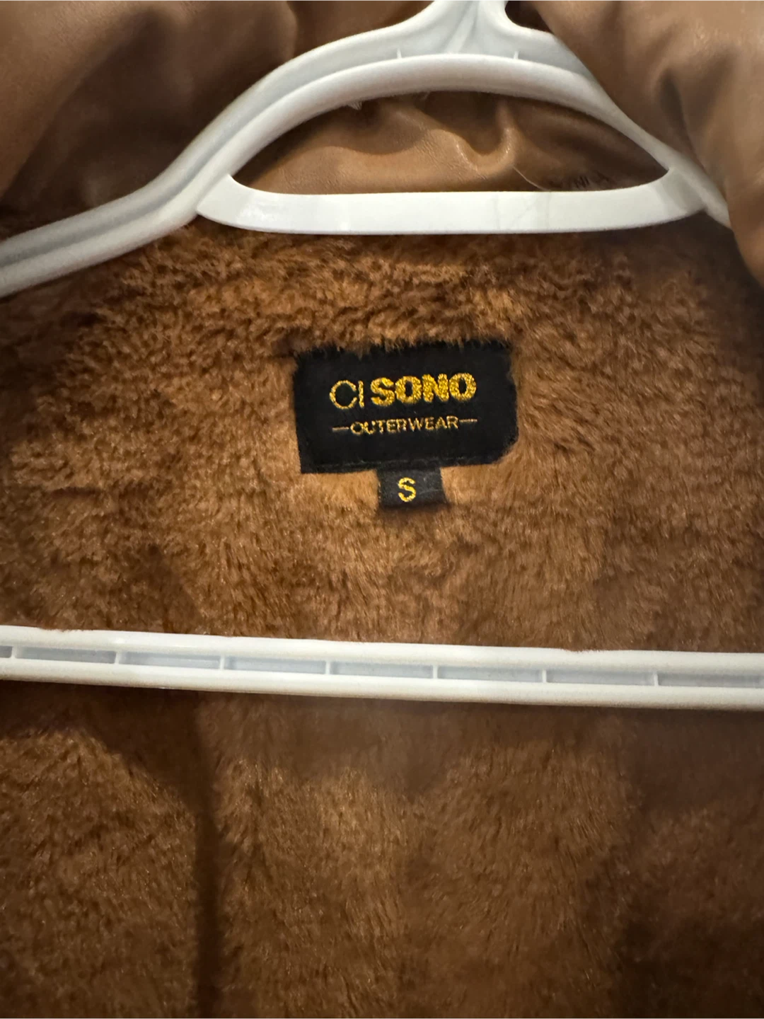 Ci Sono Faux Leather Puffer Jacket Tan - photo 2