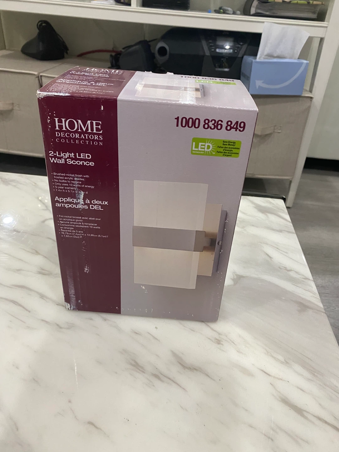 Home Decorators Collection 2-Light LED Wall Sconce