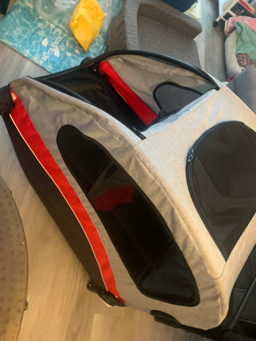Brand new Red/gray Pet Stroller for medium/ large dogs - photo 2