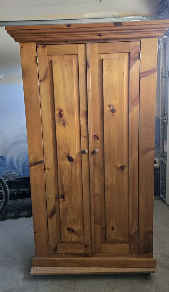 Solid Pine Corner Cabinet