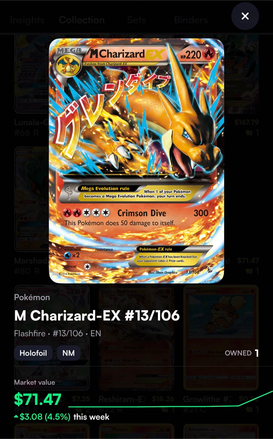 Mega Charizard and Rayquaza EX Trading Cards