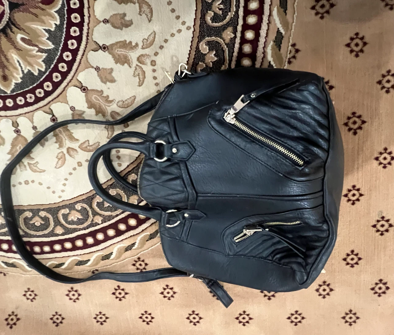 Black Structured Handbag - photo 2