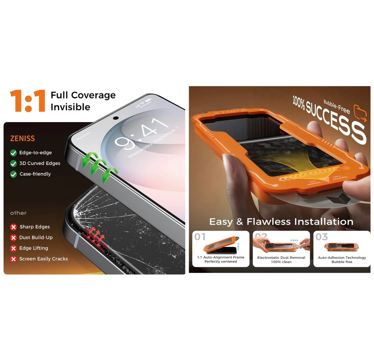 Brand new 9H+ Hardness for Samsung Galaxy S26 Screen Protector - photo 4