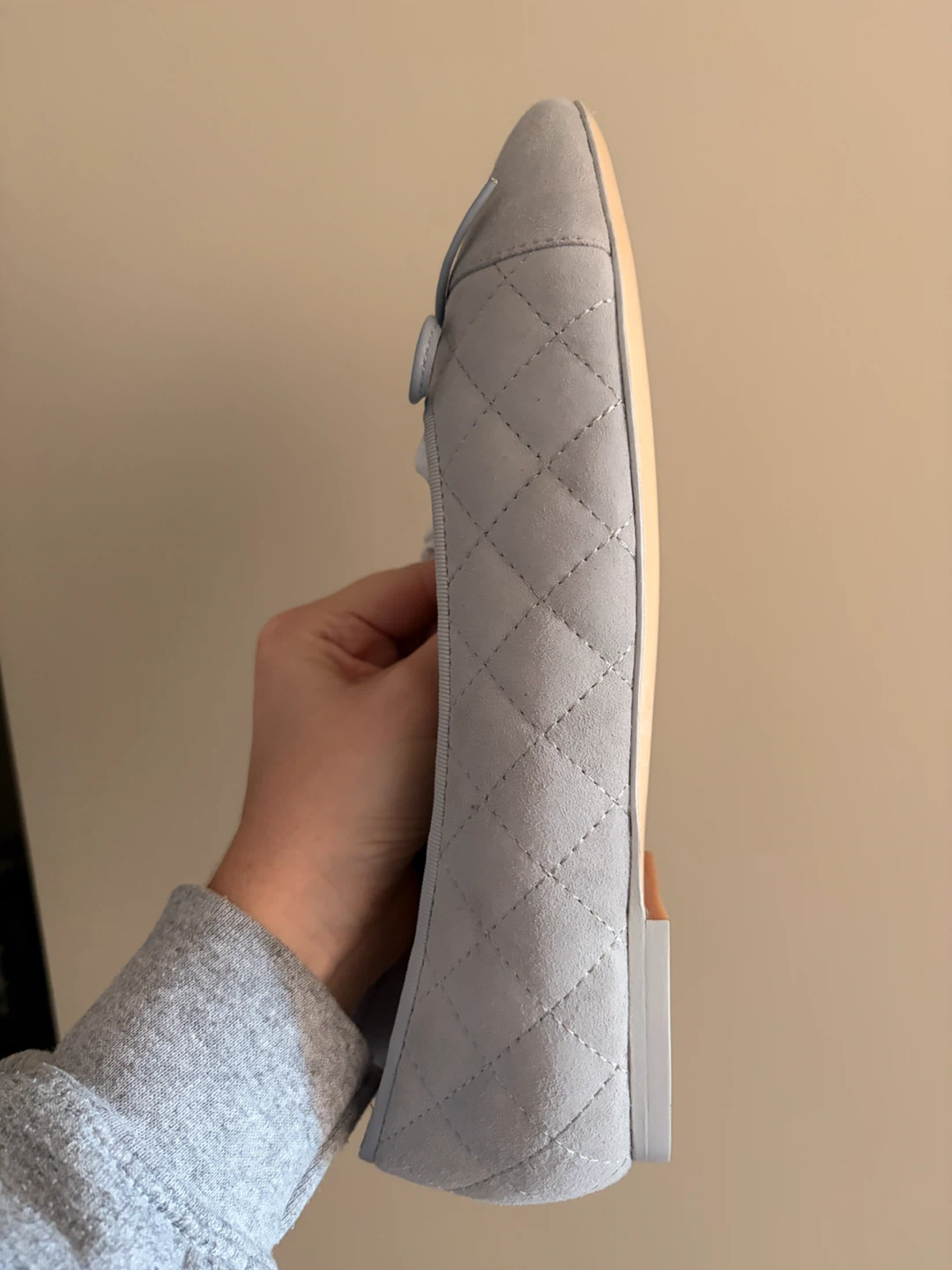 Chanel Quilted Suede Ballet Flats - photo 2