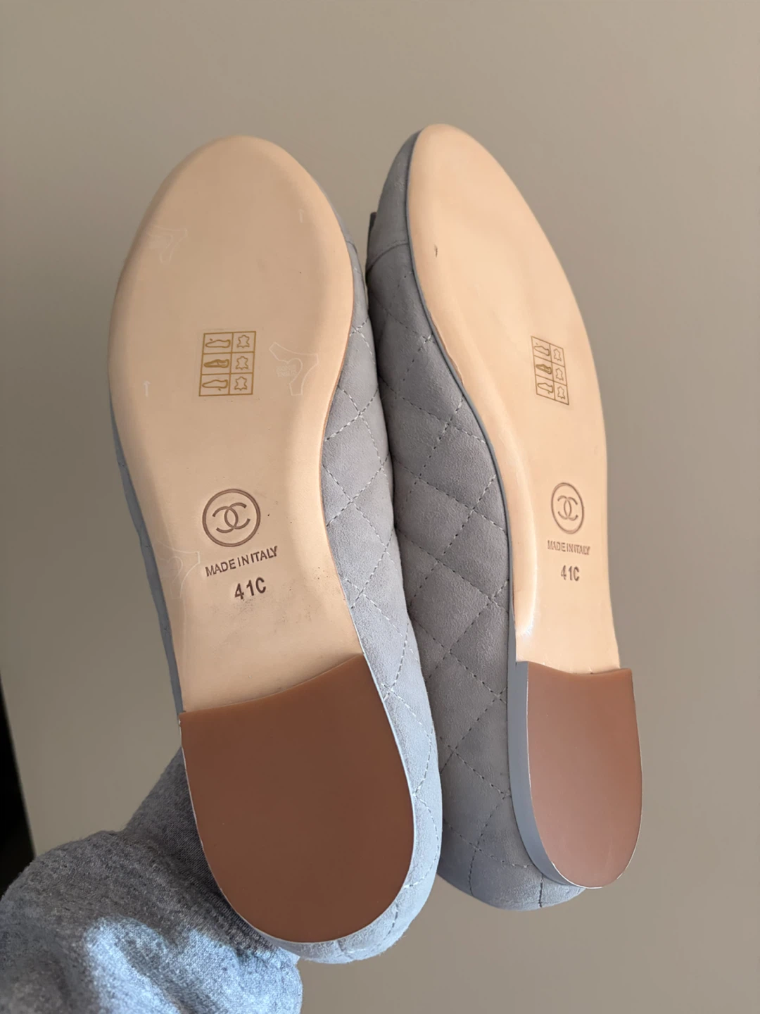 Chanel Quilted Suede Ballet Flats - photo 3