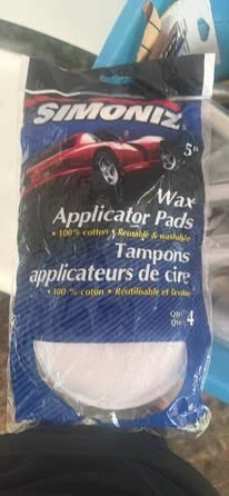 Simoniz 5" Wax Applicator Pads, 4-Pack
