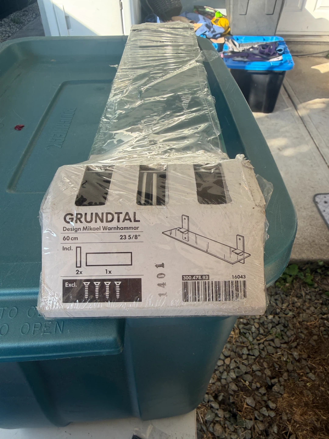 IKEA GRUNDTAL Glass Shelf 60 cm