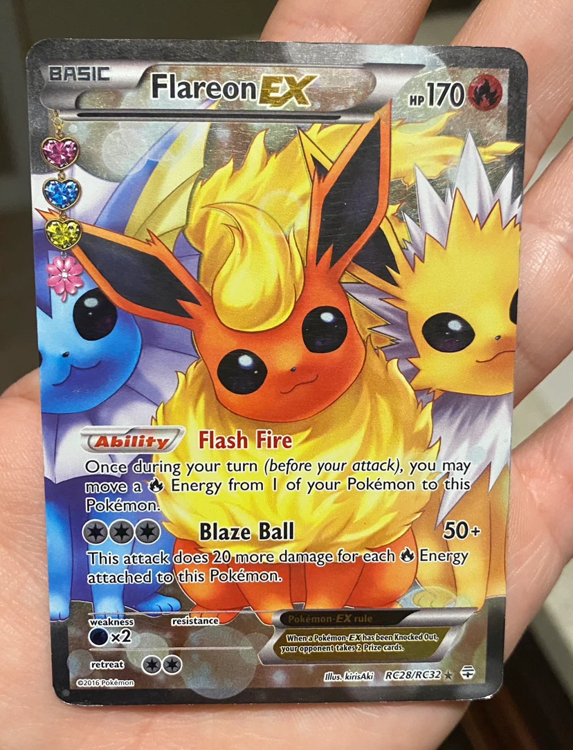 Flareon EX RC28/RC32 Radiant Collection Pokemom Card