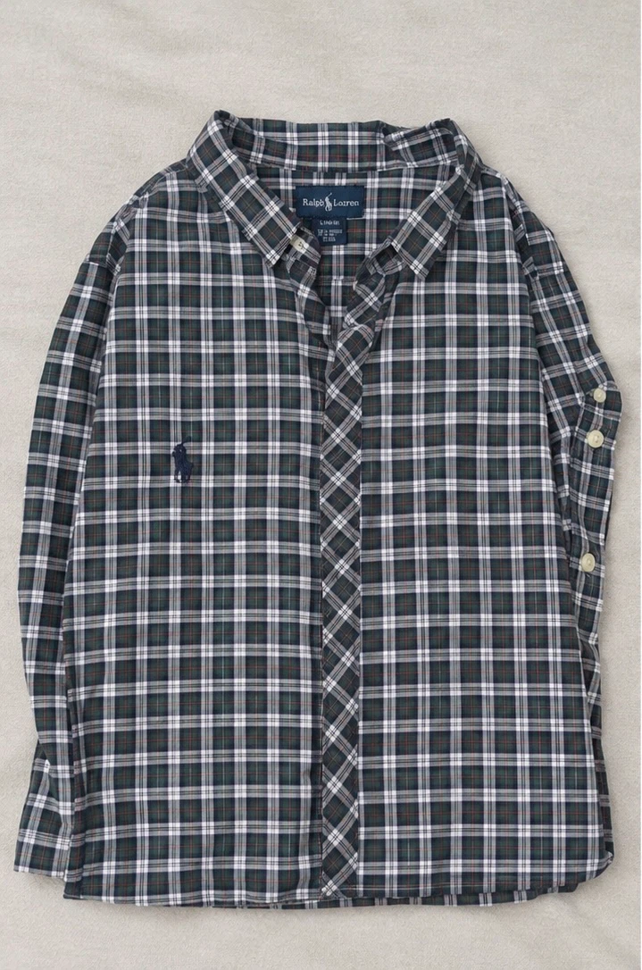 Ralph Lauren Plaid Shirt L (14-16)