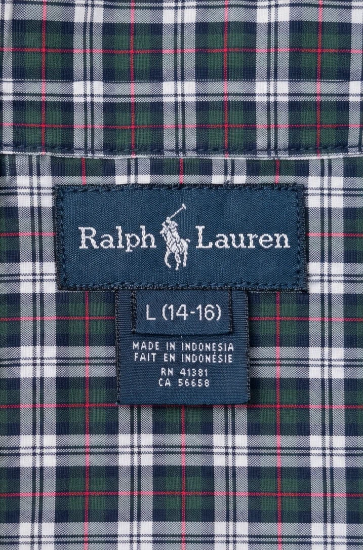 Ralph Lauren Plaid Shirt L (14-16) - photo 3