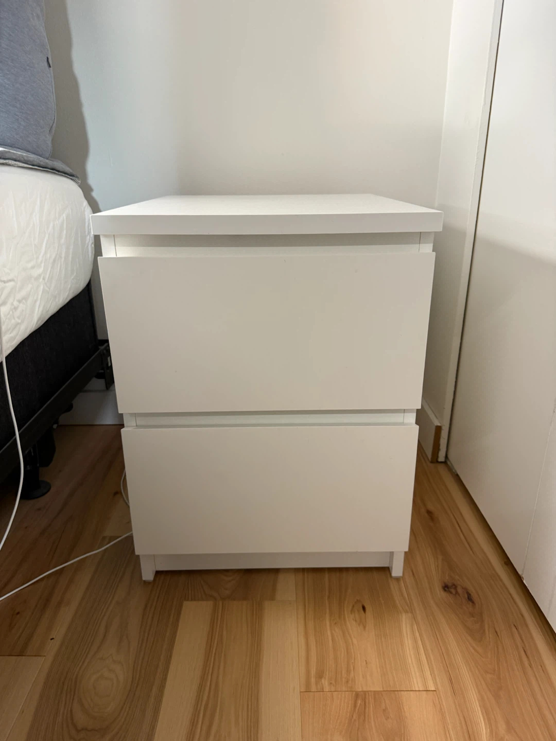 IKEA White Bedside Tables – Set of 2 – Good Condition