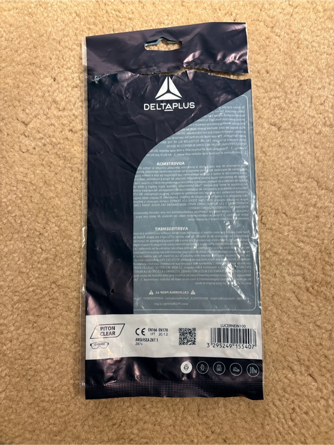 Delta Plus Z87+ Piton Clear Safety Glasses - photo 5