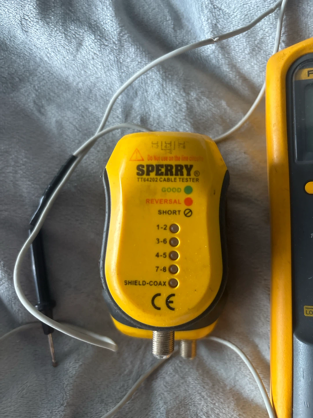 Fluke 87V Multimeter and Sperry Cable Tester - photo 2