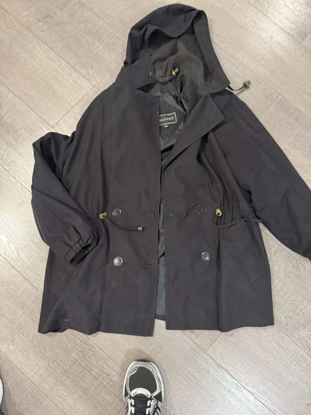 Gallery Black Hooded Jacket - photo 2