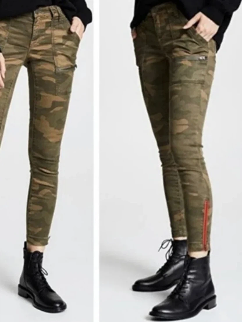 UK brand Joie Jeans Camo Cargo Pants Size 26
