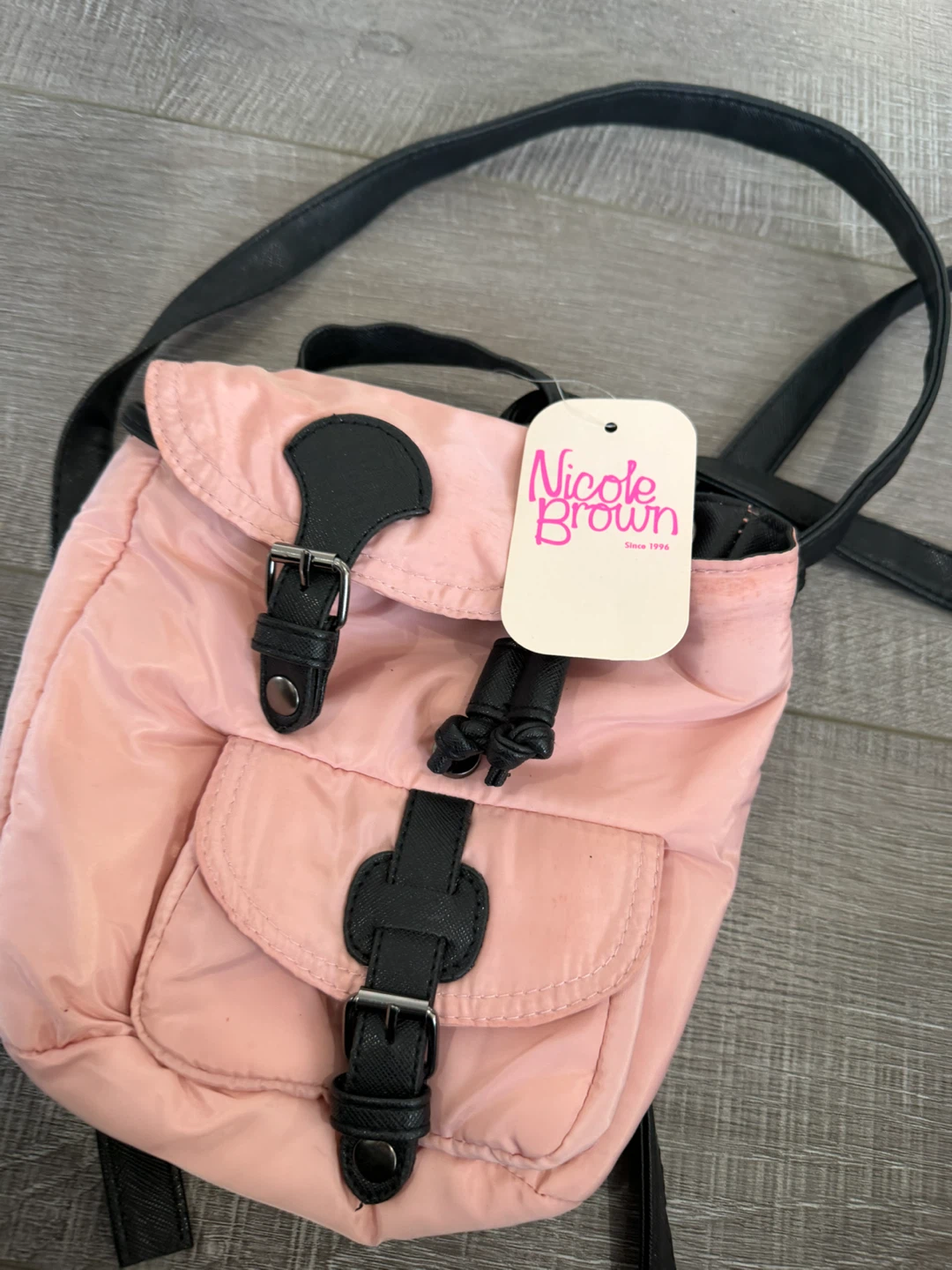 Nicole Brown Pink Mini Backpack - photo 3