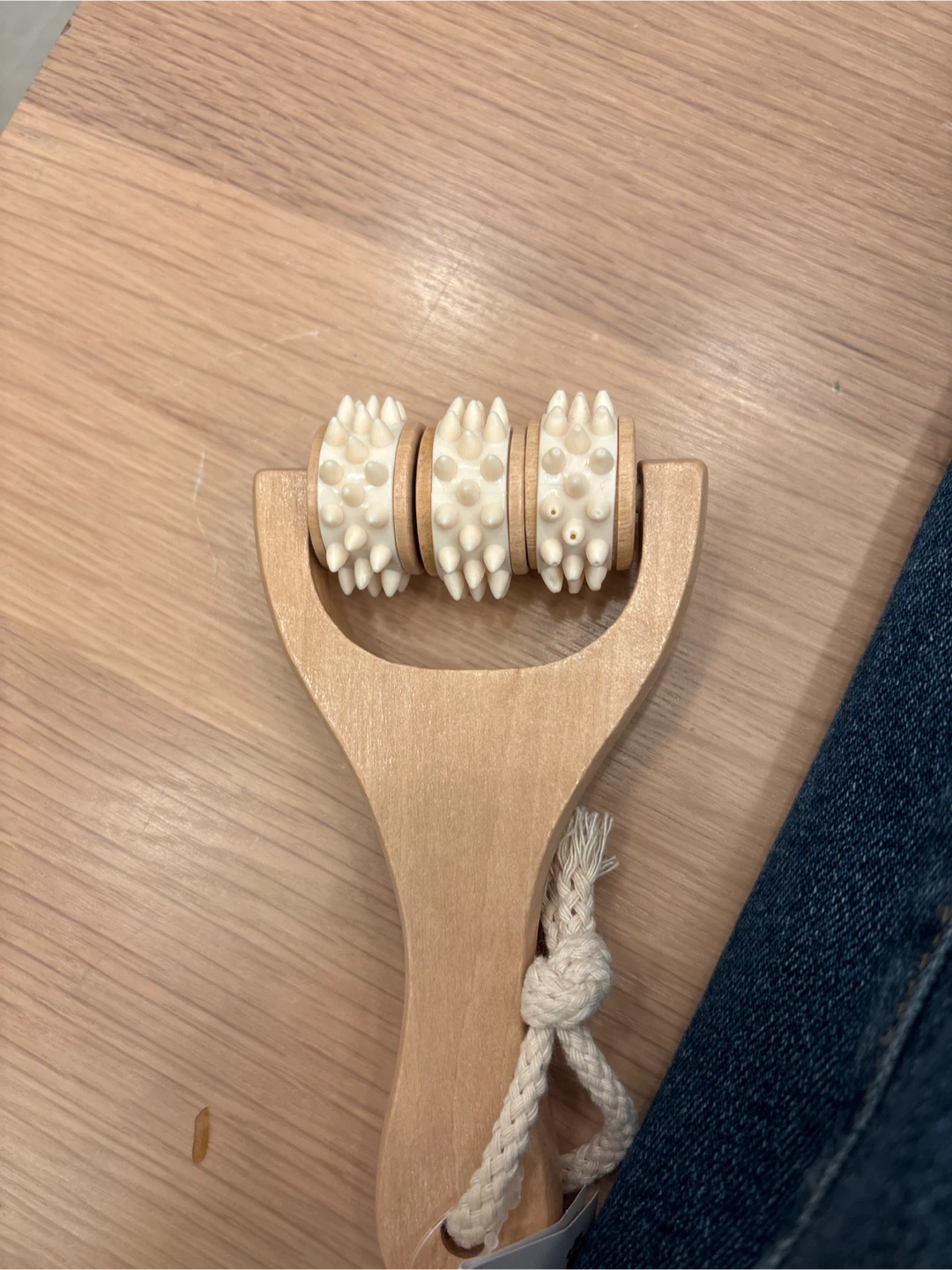 Wooden Spiked Body Massager
