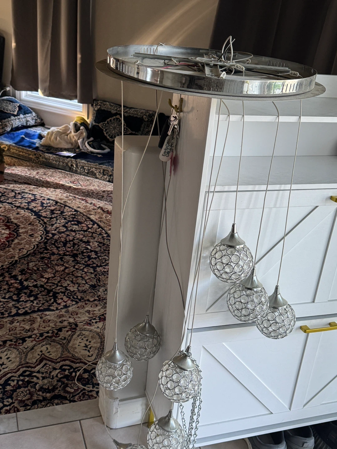 Modern LED Multi-Pendant Crystal Light Fixture - photo 4