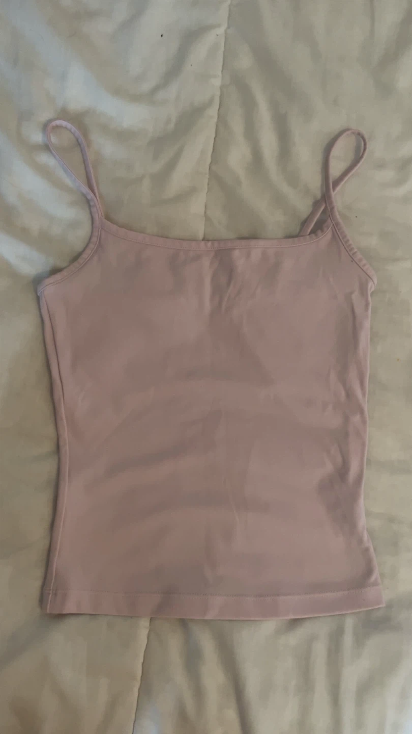 Pink garage cami tank top