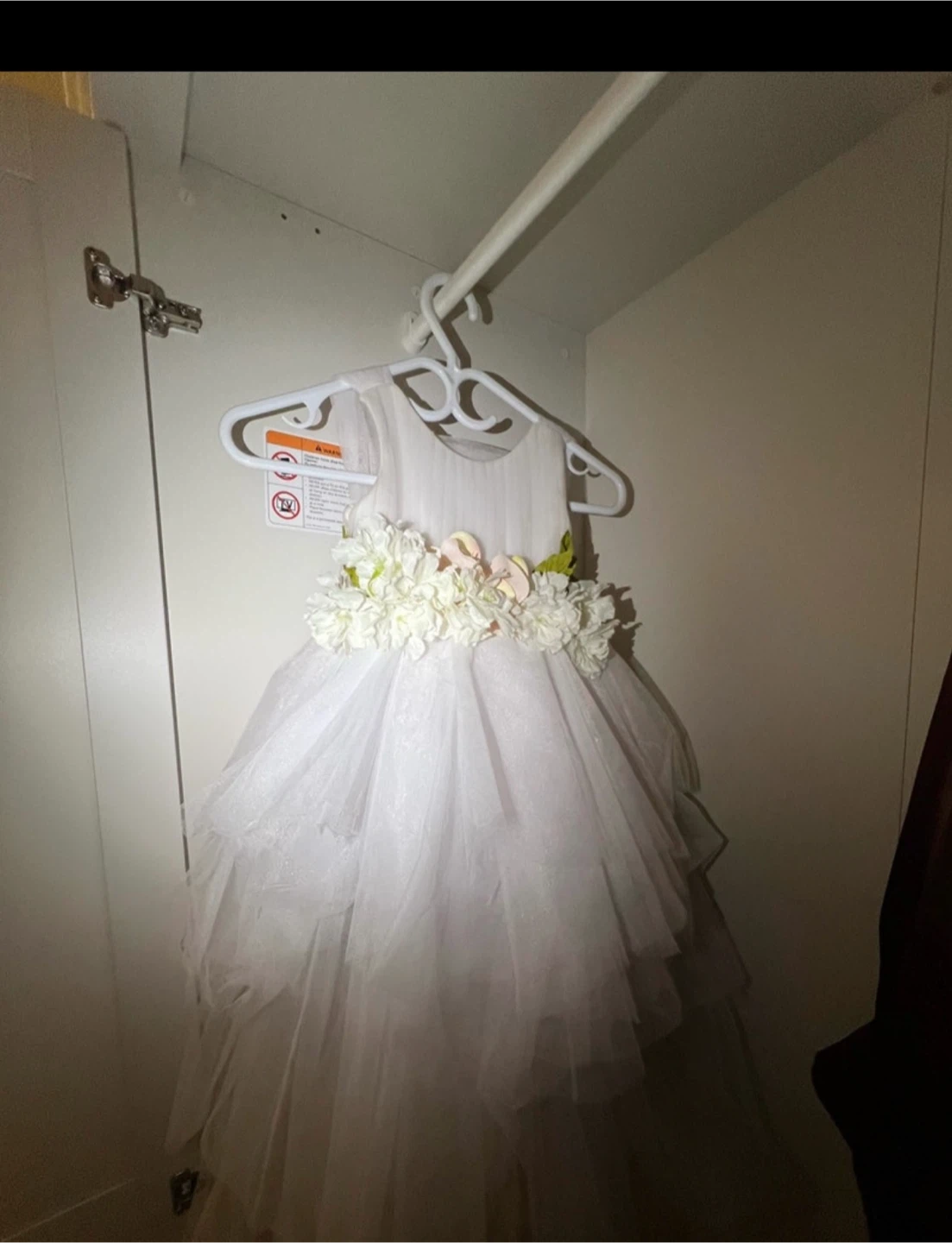 White Tulle Flower Girl Dress
