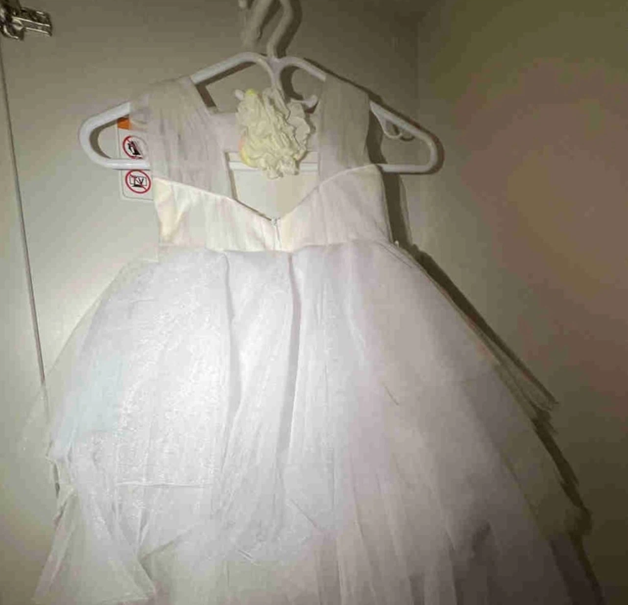 White Tulle Flower Girl Dress - photo 2