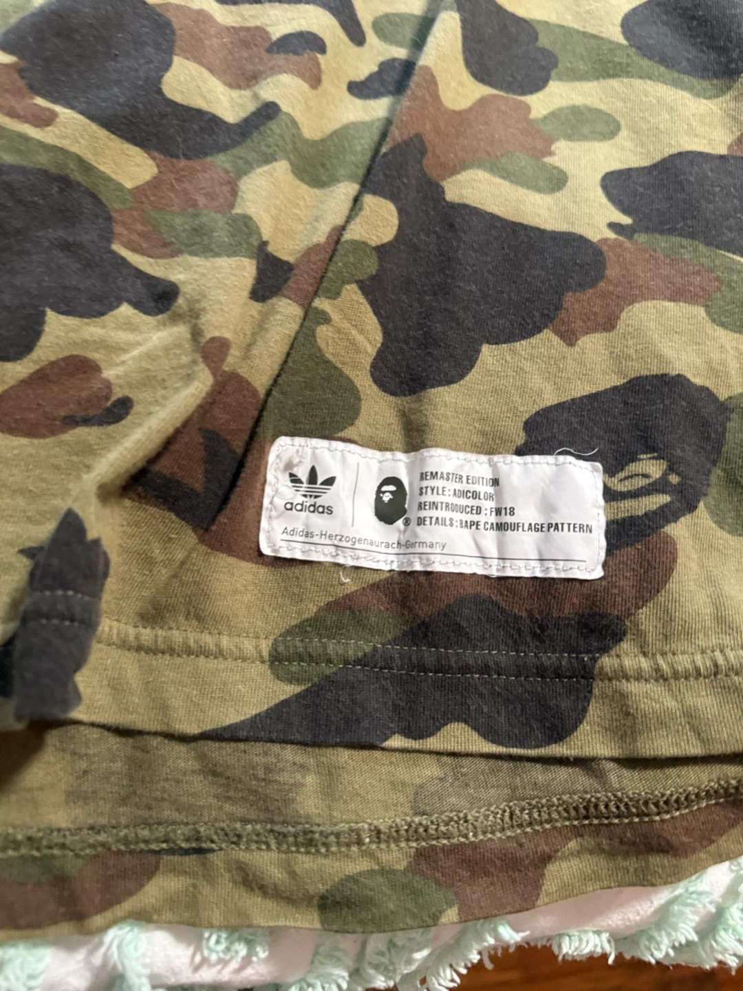 Adidas x A Bathing Ape Camo T-Shirt - photo 2