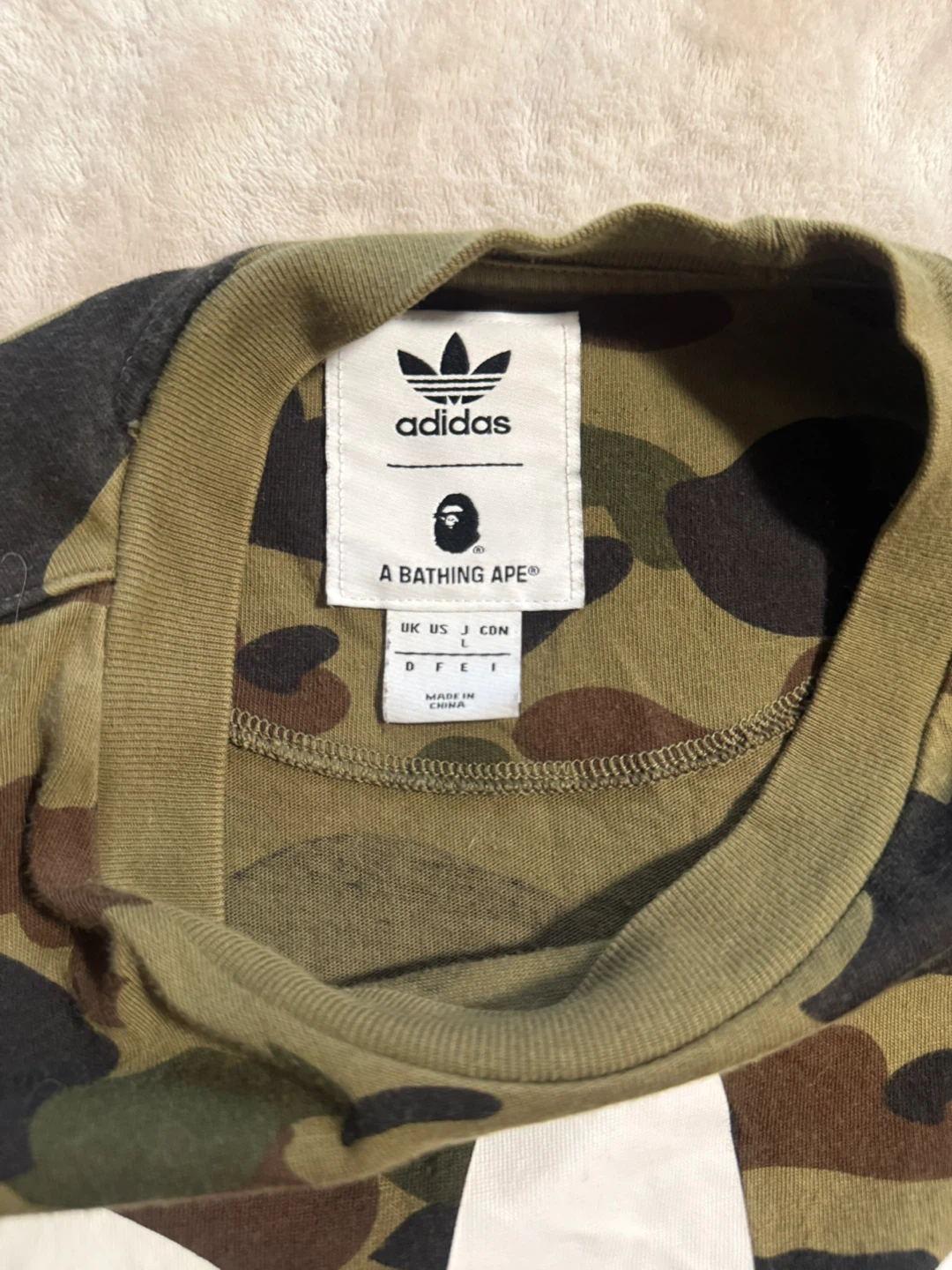 Adidas x A Bathing Ape Camo T-Shirt - photo 3