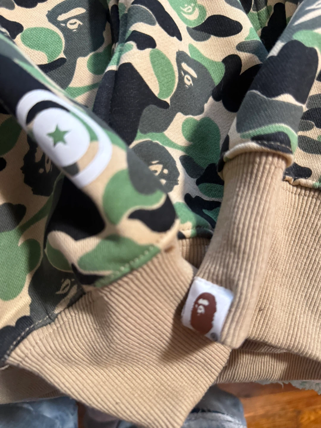 A Bathing Ape Camo Shark Hoodie - photo 3