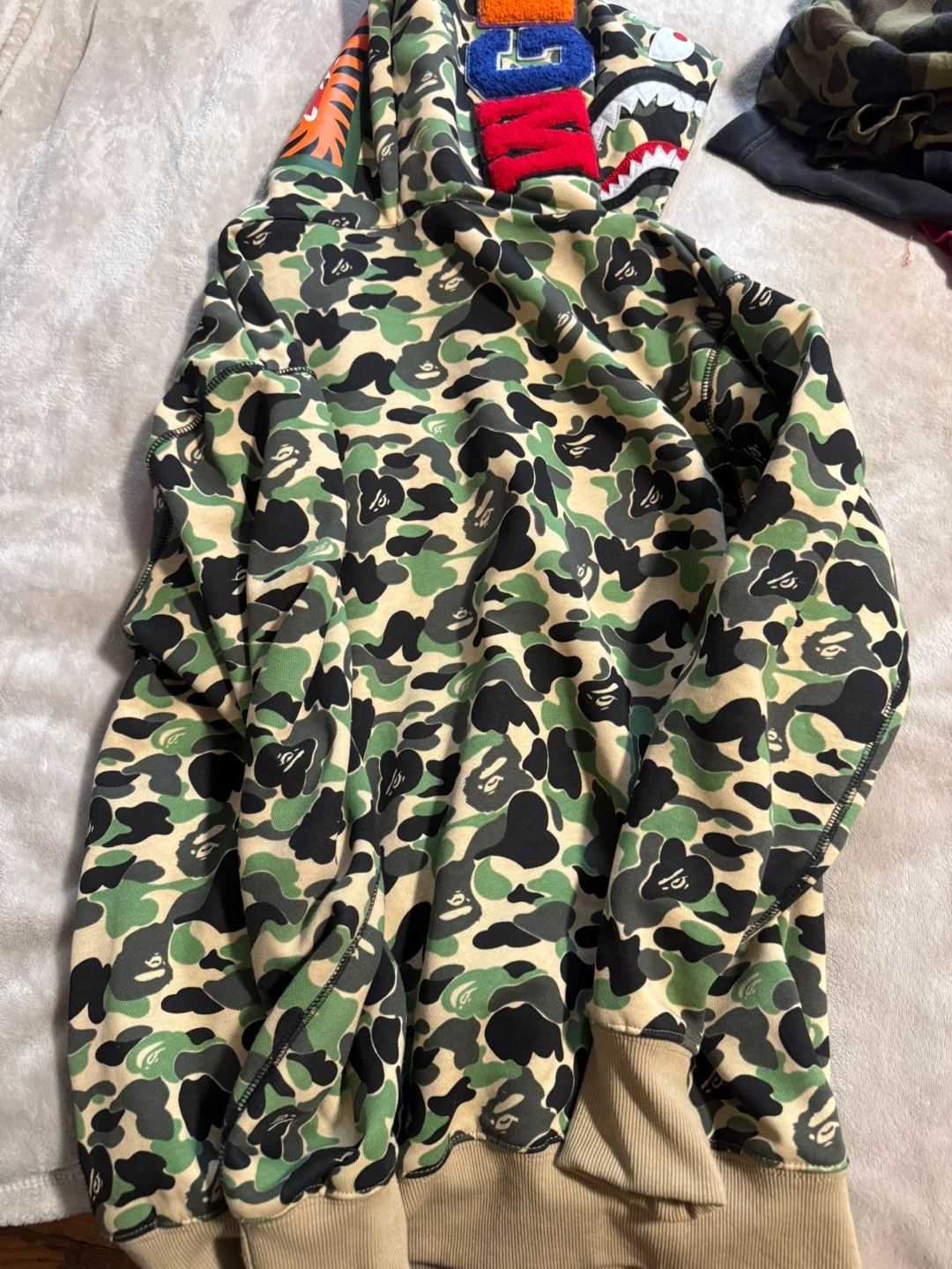 A Bathing Ape Camo Shark Hoodie - photo 5