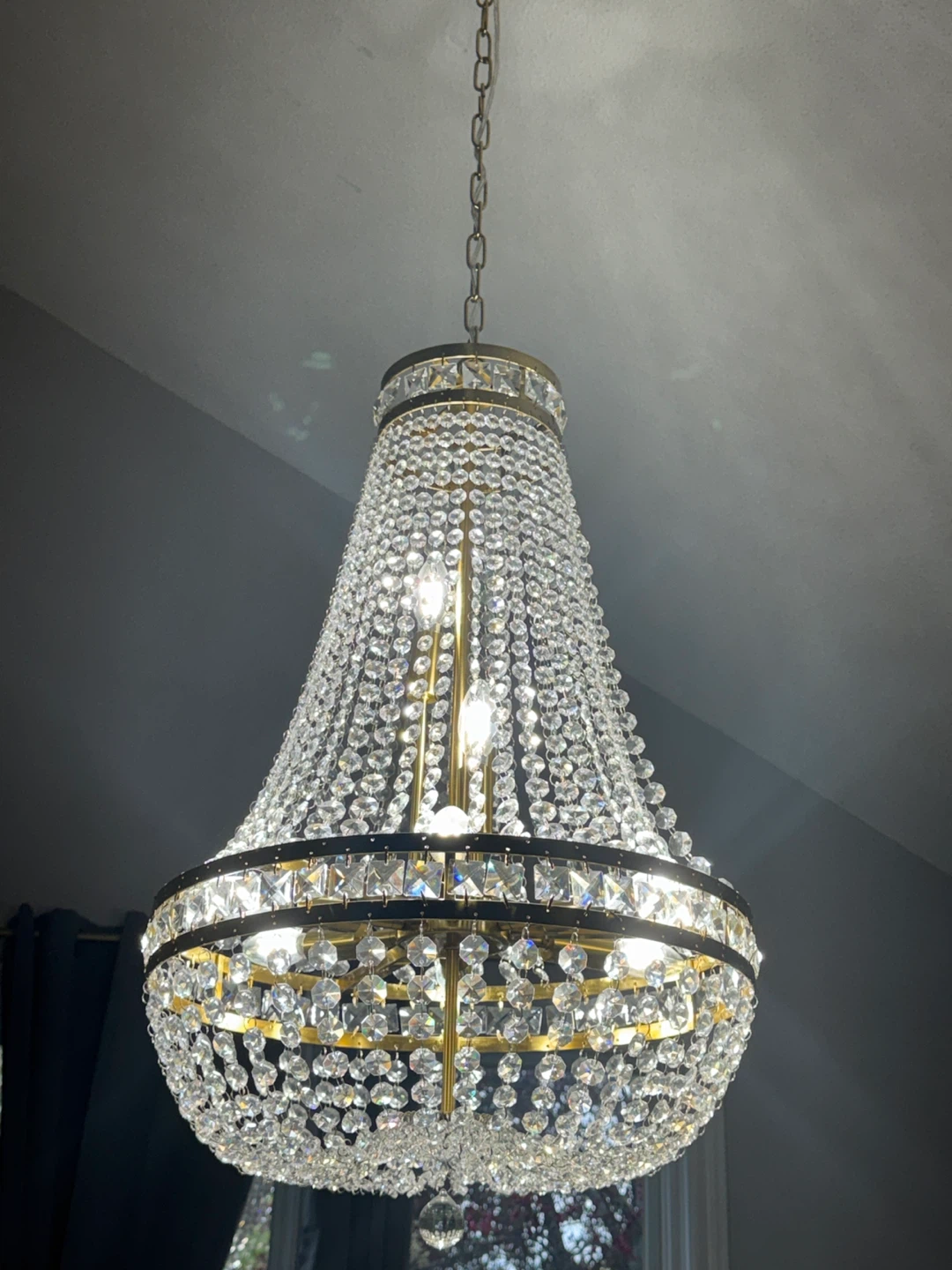 Brass Crystal Chandelier - photo 2